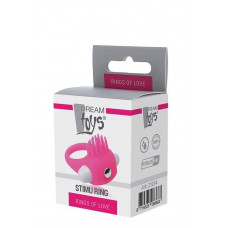 Dream Toys RINGS OF LOVE SILICONE STIMU RING PINK