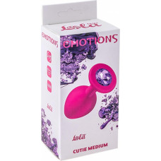 Lola Toys Plug-Anal Plug Emotions Cutie Medium Pink dark purple crystal