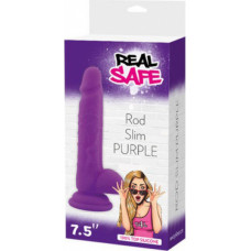 Real Safe Dildo-FALLO REALISTICO REAL SAFE ROD SLIM PURPLE