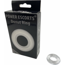 Power Escorts Ring-Donut Cockring Clear