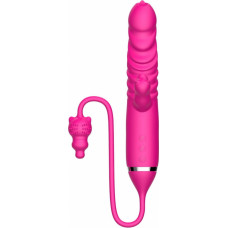 B - Series Cute Tongue licking Triple Stimulation Thrusting Vibrator