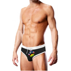 Prowler Swim Brief - Black Oversized Paw - M