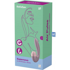 Satisfyer Supernova – įdedamas dvigubas oro impulsinis vibratorius – Old Rose