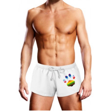 Prowler Swim Trunk White Oversized Paw - L