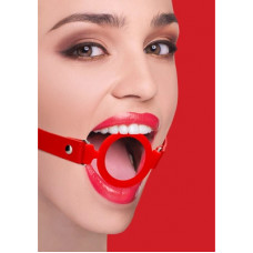 Ouch! By Shots Silicone Ring Gag with Leather Straps