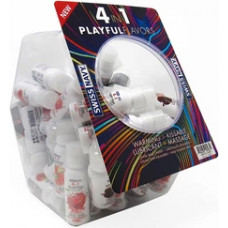 Swiss Navy 4 In 1 Lubricant Different Flavors - Fishbowl - 50 Pieces