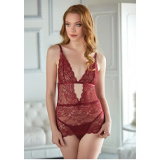 Allure Lace Chemise with G-String - S/M