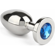 Mr. Steel Jewled Butt Plug Medium / Blue