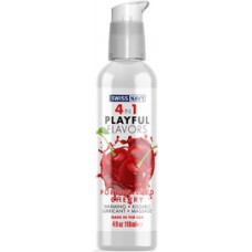 Swiss Navy 4 In 1 Lubricant with Poppin Wild Cherry Flavor - 4 fl oz / 118 ml