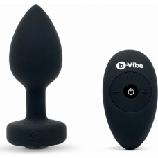 B-Vibe - Vibrating Jewel Plug M/L Black Diamond