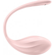 Satisfyer Ribbed Petal Connect lietotne — valkājams pāris vibrators — roze