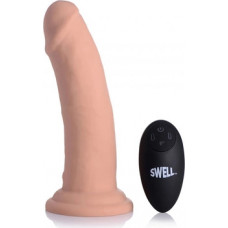 Xr Brands Swell - Piepūšamā un vibrējošā silikona dildo - 7 / 18 cm