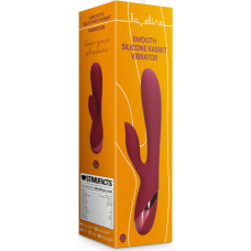 Loveline By Shots Smooth Silicone Rabbit Vibrator – Dark Cherry