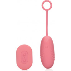 Loveline By Shots Ultra Soft Silicone Egg Vibrator with Remote Control - Pink Arabesque