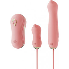 Zalo Sucking Vibrator with Pump and Different Attachments