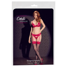 Cottelli Legwear Zeķes melnas/sarkanas 7