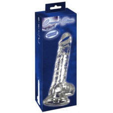 Crystal Caurspīdīgs vibrators 24,5 cm