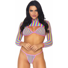 Leg Avenue Rainbow top, string & crop top