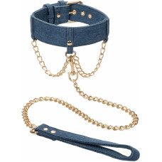 Calexotics Ride Em Denim Collar + Leash