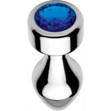 Xr Brands Blue Gemstone - Weighted Base Aluminum Plug - Medium