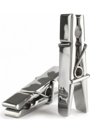 Mr. Steel Clothespins Nipple Clamps / Silver