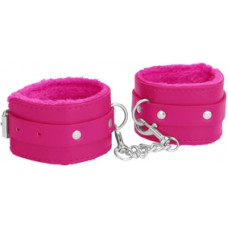 Ouch! By Shots Plush Leather Handcuffs