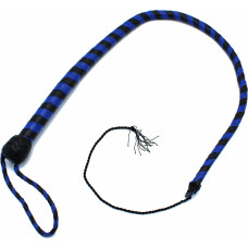 Kiotos Leather Leather Whip Black & Blue 90 cm