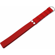 Kiotos Leather Red Leather Paddle with Gold D-Ring Handle