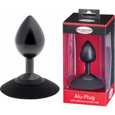 Malesation Alu-Plug with suction cup medium, black