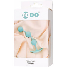 Todo By Toyfa Anal plug Triplex, silicone, mint, 15 cm, O 2.5 cm