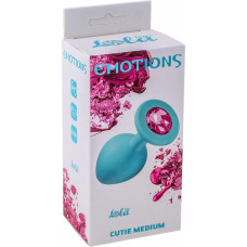 Lola Toys Plug-Anal Plug Emotions Cutie Medium Turquoise Pink crystal