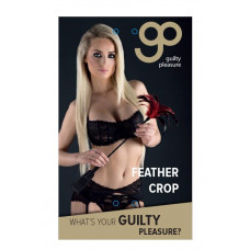 Guilty Pleasure Bdsm GP FEATHER CROP BLACK/RED