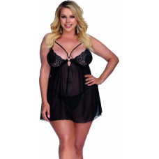 Anais SKYLEE black chemise XL+ (XXL/XXXL) czarna halka