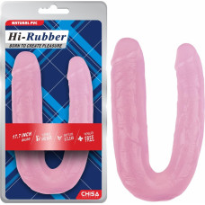 Hi-Rubber 17.7 Inch Dildo-Pink