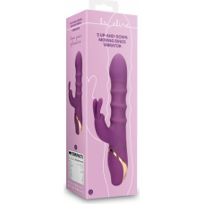 Loveline By Shots 3 uz augšu un uz leju kustīgiem gredzeniem vibrators — Orchidee Purple