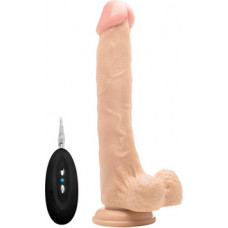 Realrock By Shots Vibrating Realistic Cock with Scrotum - 10 / 25 cm