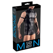 Svenjoyment Bondage Vīriešu tops, melns S