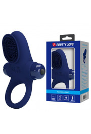 Lybaile Pretty Love Powerful Ring Vibro Stimulator II Blue