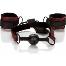 Calexotics Breathable Ball Gag With Cuffs / Black