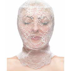 Ns Novelties Lace Hood / White