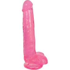 Curve Toys Slim Stick Cherry Ice - Dildo with balls - 8 / 20,5 cm