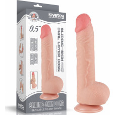 Lovetoy DILDO 9,5 colio SKIDANČIA ODĄ DVIGU SLUOKSNIŲ DONGŲ MIESTA