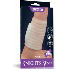 Lovetoy VIBRATING WAVE KNIGHTS RING (VALGE)