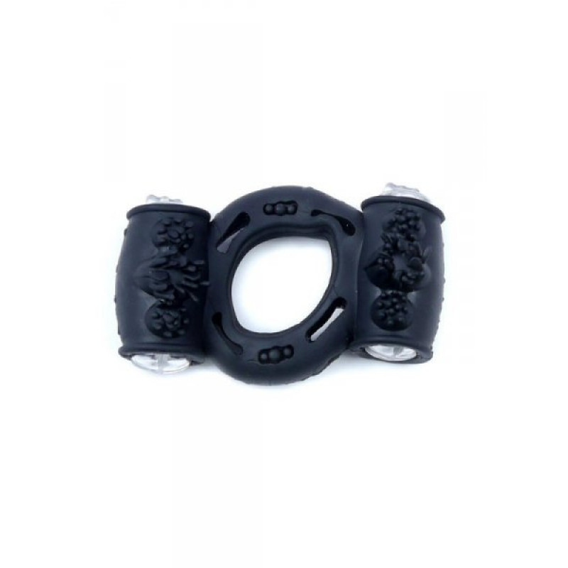 Boss Of Toys Pierścień-Vibrating CockRing Double Black