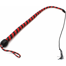 Kiotos Leather Leather Whip Black & Red 60 cm