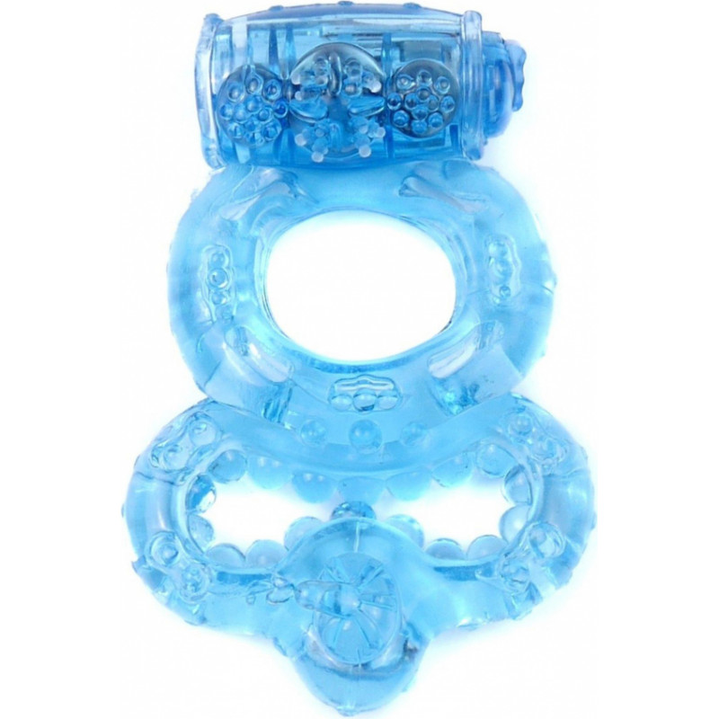 B - Series Easylove Pierścień-Vibrating CockRing Blue