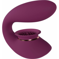 Innovation Twitch 3 - Rechargeable Vibrator & Suction - Silicone - 10 Speed - Burgundy