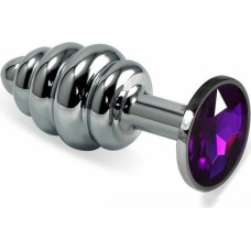 Lovetoy Silver Spiral Plug Purple