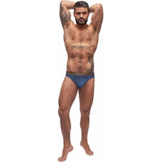 Male Power Enhancer Thong - S/M - Antique Blue