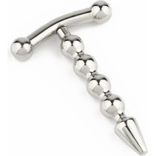 Mr. Steel Rod Ecstasy Beaded Penis Plug / Silver